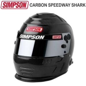 Helmets & Accessories - Simpson Helmets - Simpson Carbon Speedway Shark Helmet - Snell SA2020 - $1544.95