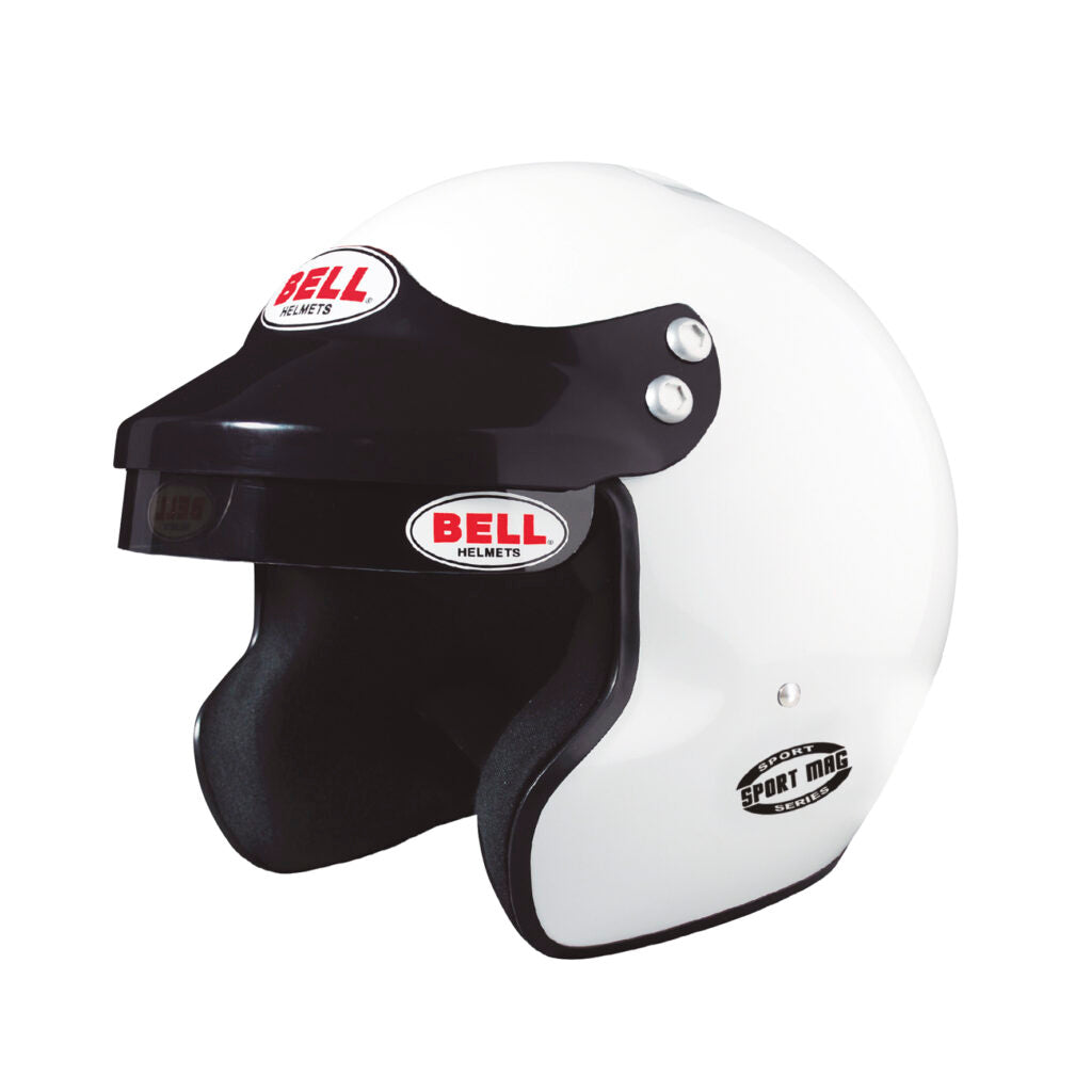 Bell MAG SPORT Open Face Motorsport Racing Helmet - Snell SA2025, Snell SA2025 | White