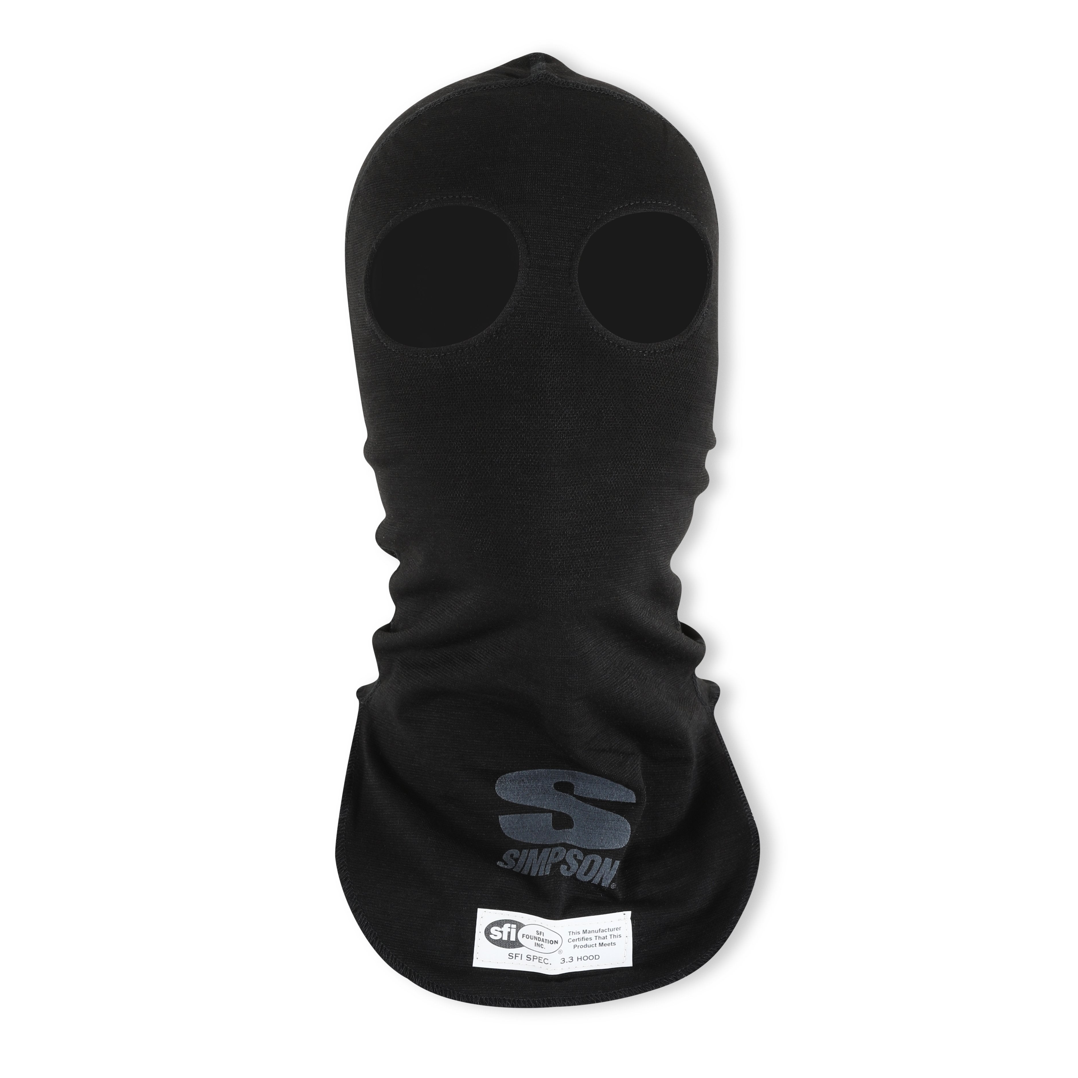 Simpson 23003BK NOMEX HEADSOCK DUAL EYE BLACK