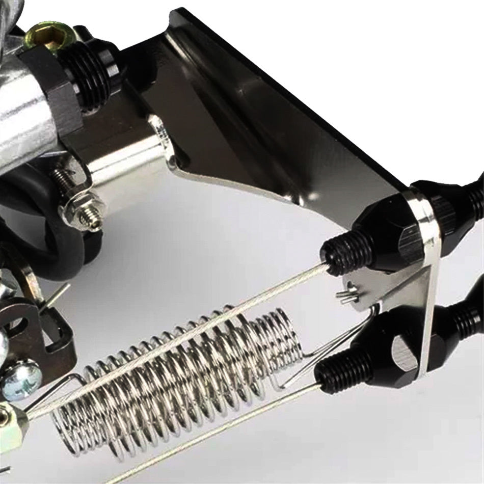Lokar Black Stainless Steel Bracket & Springs For Holley Sniper EFI - XTCB-40HS Performance Mounting Kit