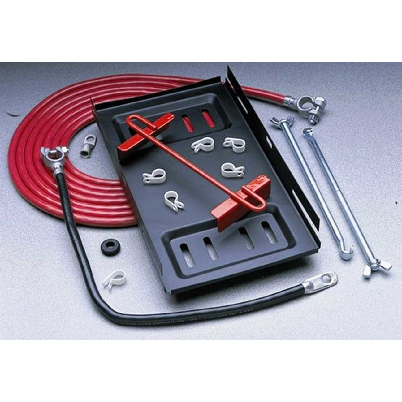 Heavy Duty Battery Relocation Cable Kit - 2/0 Gauge, 450 Amp, Top Post, USA Made