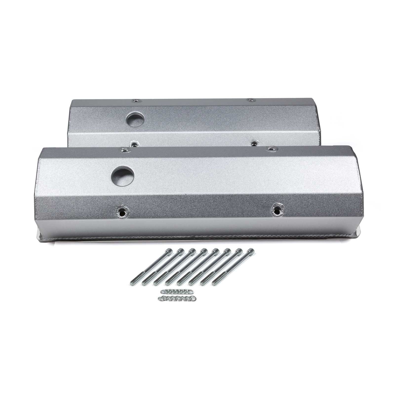PRW INDUSTRIES Tall Valve Covers Breather Hole Hardware Aluminum