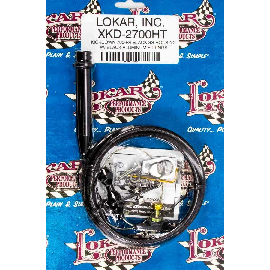 Lokar Hi-Tech Kickdown Cable For GM 700 Transmissions – Polished Aluminum, Extra Durable
