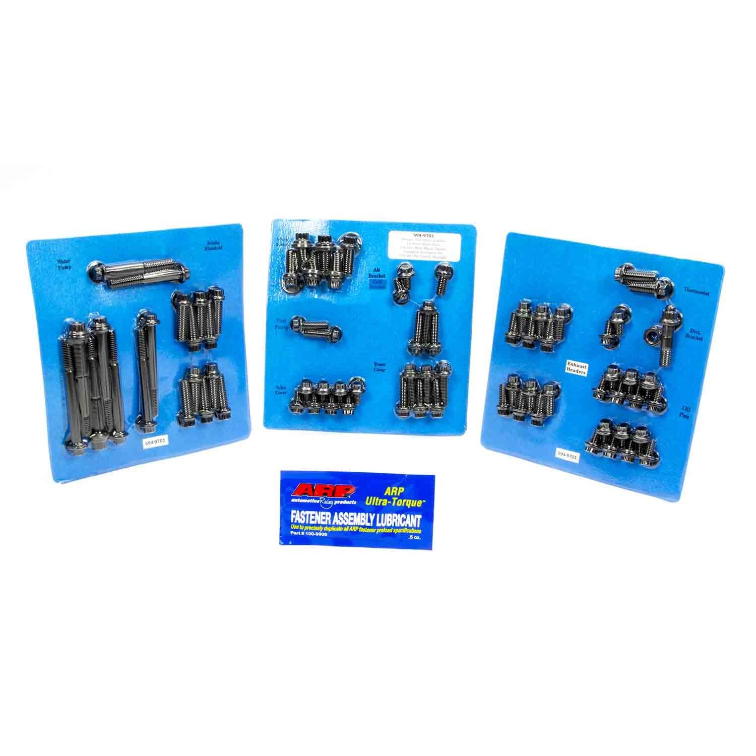 ARP 554-9701 12-Point Engine Fastener Kit For Small Block Ford 289-302 – Black Oxide Finish