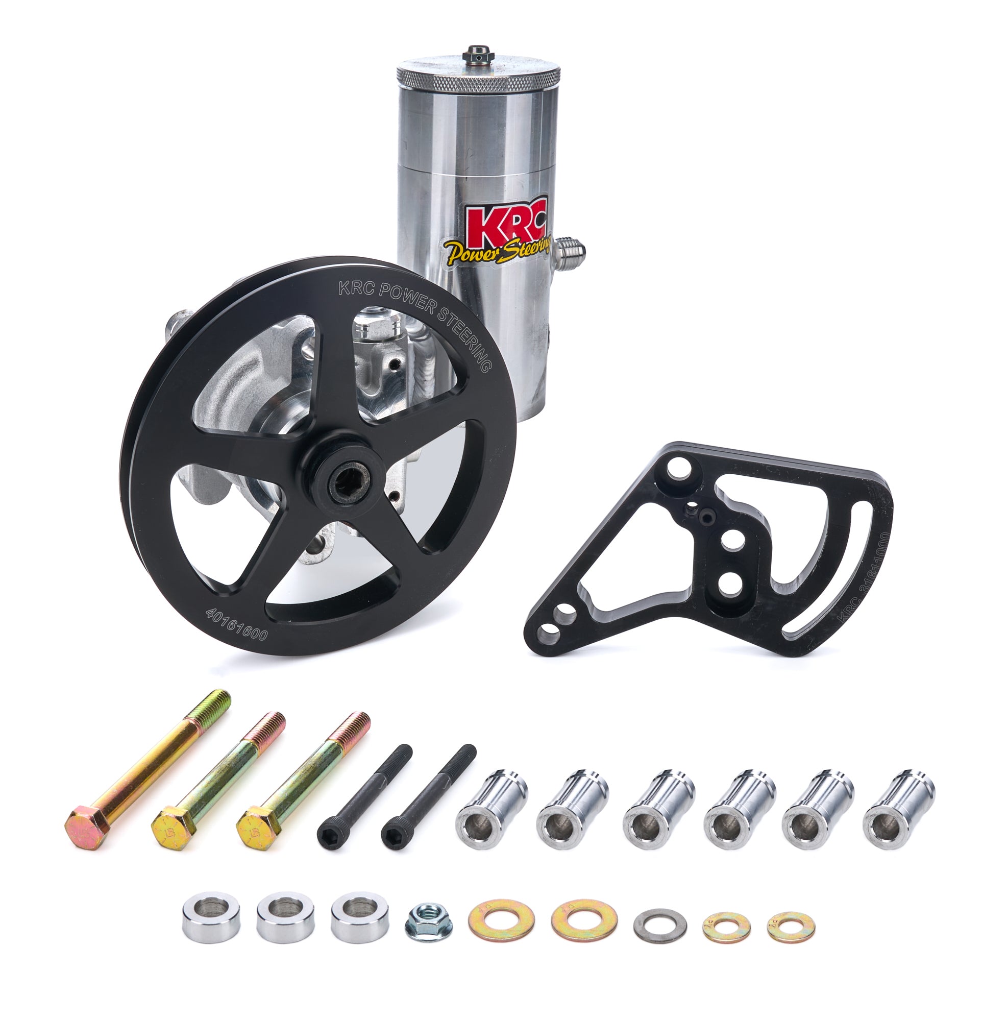 Racing Power Steering Pump With Aluminum Reservoir & 6-Rib V-Belt Pulley – GM Type 2