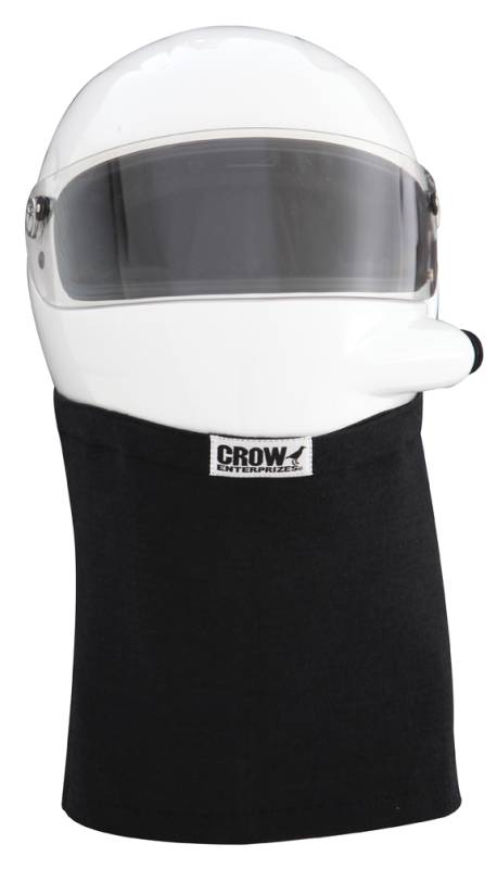full helmet motorcycle skirt Rugged Radios Velcro RACE Helmet Dust Skirt provides dust relief and fits universally Crow Knit Nomex Helmet Skirts