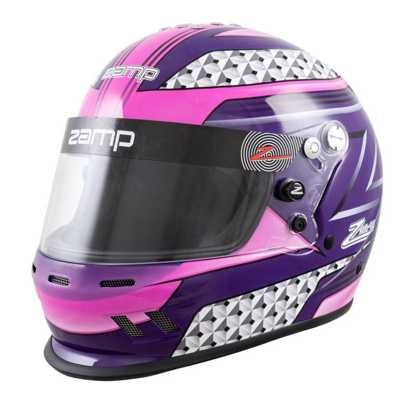 Zamp H757C3456 Zamp RZ-37Y Youth Graphic Helmet - Pink/Purple