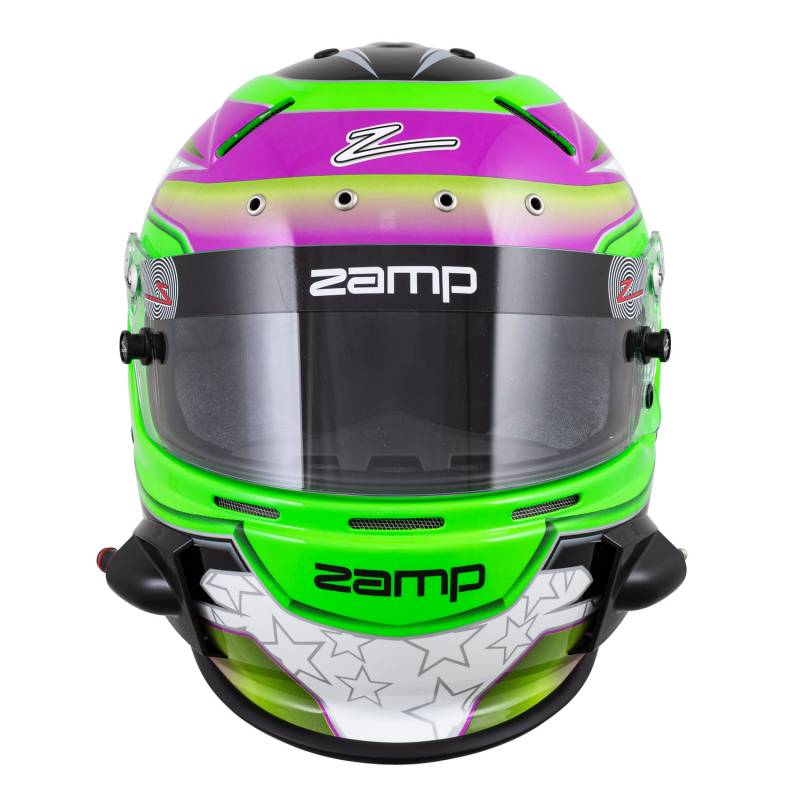 Pet a Portre (ペット ア ポルテ) 「ZOE」帽子付 Zamp H760C39XXL Zamp RZ-70E Switch Helmet - Green/Purple Graphic