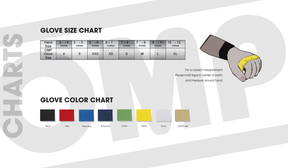 OMP Racing Suit Sizing Chart