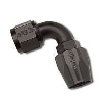 Russell Black Full Flow Hose Ends - Russell 90° Black Full Flow Hose Ends