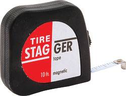 Products in the rear view mirror - Tire Stagger Tapes