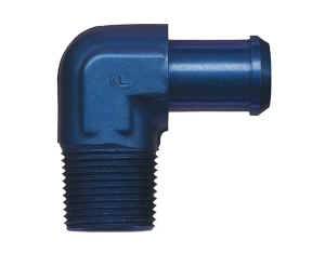 NPT to Hose Barb Adapters - 90° NPT to Hose Barb Fittings