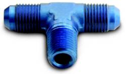 NPT to AN Fittings and Adapters - Male NPT to Male AN Flare Tee Adapters