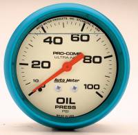 Auto Meter - Auto Meter 2-5/8" Ultra-Nite Oil Pressure Gauge - 0-100 psi