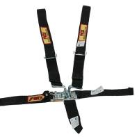 RCI - RCI Junior Qtr. Midget / Jr. Dragster 5-Point Harness - 2" Belts - Pull Up Adjust - Black