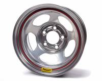 Bassett Racing Wheels - Bassett Armor Edge Dirt Track Wheel - 15" x 8" - 5 x 5" - Silver - 2" Back Spacing - 19 lbs.