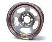 Bassett Racing Wheels - Bassett Armor Edge Dirt Track Wheel - 15" x 8" - 5 x 5" - Silver - 3" Back Spacing - 19 lbs.