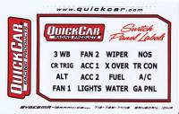 QuickCar Racing Products - QuickCar Switch Panel Stickers - Small Ignition Panels