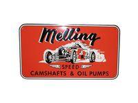 Melling Engine Parts - Melling 1950 Nostalgic Metal Sign - Red (Race Car)