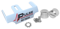 Pulse Racing Innovations - Pulse EZ Tear White w/ Silver Tear Off Posts