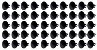 Ti22 Performance - Ti22 Large Head Dzus Buttons .500 Long - Pack of 50 - Black