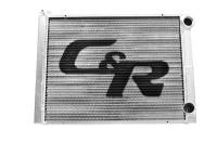 C&R Racing - C&R Racing Single Pass Radiator - Open - 28 x 19? - 1-3/4" Depth Low Outlet - RH Inlet / RH Outlet