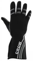 Crow Safety Gear - Crow All Star Nomex® Driving Gloves SFI-3.5 - Black - Large