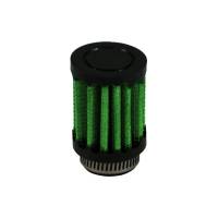 Green Filter - Green Filter Clamp-On Round Breather - 0.50 in OD Tube - Black