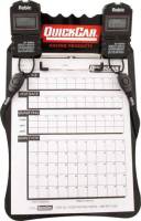 QuickCar Racing Products - QuickCar Clipboard Timing System - Black - (2) Robic SC505 Watches