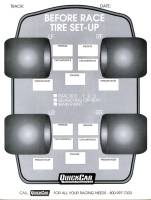 QuickCar Racing Products - QuickCar Before Race Tire Set-Up Forms Refill (50 Pack)