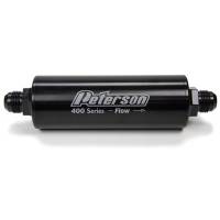 Peterson Fluid Systems - Peterson 400 Series Inline Fuel Filter -12 AN w/o Bypass