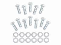 Mr. Gasket - Mr. Gasket Intake Manifold Bolt Kit - Fits SB Chevy 265-400 - 3/8"-16 x 1" Hex Head Bolts & Washer (12 Pieces)