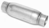 DynoMax Performance Exhaust - Dynomax Bullet Racing Muffler - 4" In, Out - 5" Diameter - 12" Chamber Length, 16-1/2" Overall Length