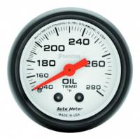 Auto Meter - Auto Meter Phantom Oil Temperature Gauge - 2-1/16" - 140-280 F