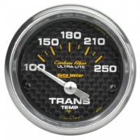 Auto Meter - Auto Meter Carbon Fiber Electric Transmission Temperature Gauge - 2-1/16" - 100°-250° F