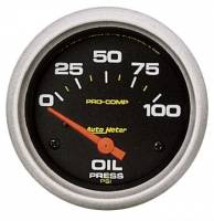 Auto Meter - Auto Meter Pro-Comp Electric Oil Pressure Gauge - 2-5/8" - 0-100 PSI