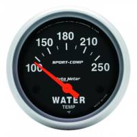 Auto Meter - Auto Meter Sport-Comp Electric Water Temperature Gauge - 2-5/8" - 100-250