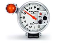 Auto Meter - Auto Meter 10,000 RPM Shift Light Silver 5" Monster Tachometer w/ Dial-In-Exactness