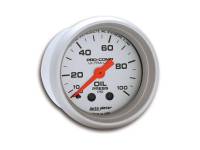 Auto Meter - Auto Meter Mini Ultra-Lite Oil Pressure Gauge - 2-1/16" - 0-100 PSI