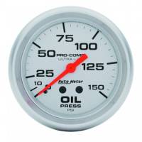 Auto Meter - Auto Meter Ultra-Lite Oil Pressure Gauge - 2-5/8" - 0-150 PSI