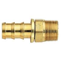 Aeroquip - Aeroquip Brass SOCKETLESS™ #8 Straight Male Pipe Fitting - 3/8" NPT