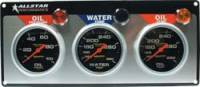 Allstar Performance - Allstar Performance Auto Meter Pro-Comp Liquid-Filled 3 Gauge Panel - WT/OP/OT