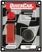 QuickCar Racing Products - QuickCar ICP05 Ignition Panel - Flip Cover Ignition Switch w/ Start Button & 1 Pilot Light