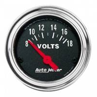 Auto Meter - Auto Meter Traditional Chrome 2-1/16" Voltmeter Gauge -0-16 Volts