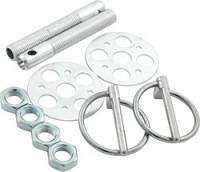 Allstar Performance - Allstar Performance Lightweight Aluminum Hood Pin Kit - 3/8" - Silver