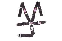 RJS Racing Equipment - RJS 5-Point Quick Release Camlock Harness System - Black - Wrap Around - 3" Anti-Sub
