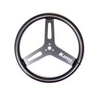 King Racing Products - King Big Tube Aluminum Steering Wheel (Black) - 15" Diameter
