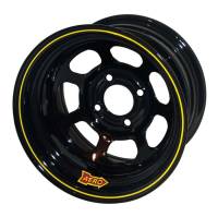 Aero Race Wheel - Aero 30 Series Roll Formed Wheel - Black - 13" x 7" - 3" Offset - 4 x 4.25" Bolt Circle - 15 lbs.