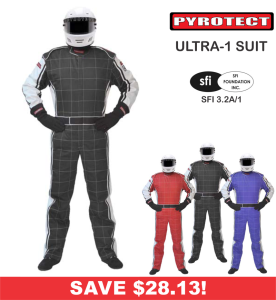 Racing Suits - Shop Single-Layer SFI-1 Suits - Pyrotect Ultra-1 - $219
