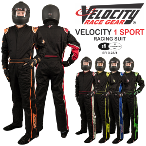 Racing Suits - Velocity Race Gear Race Suits - Velocity 1 Sport Suit - SALE $99.98 - SAVE $20